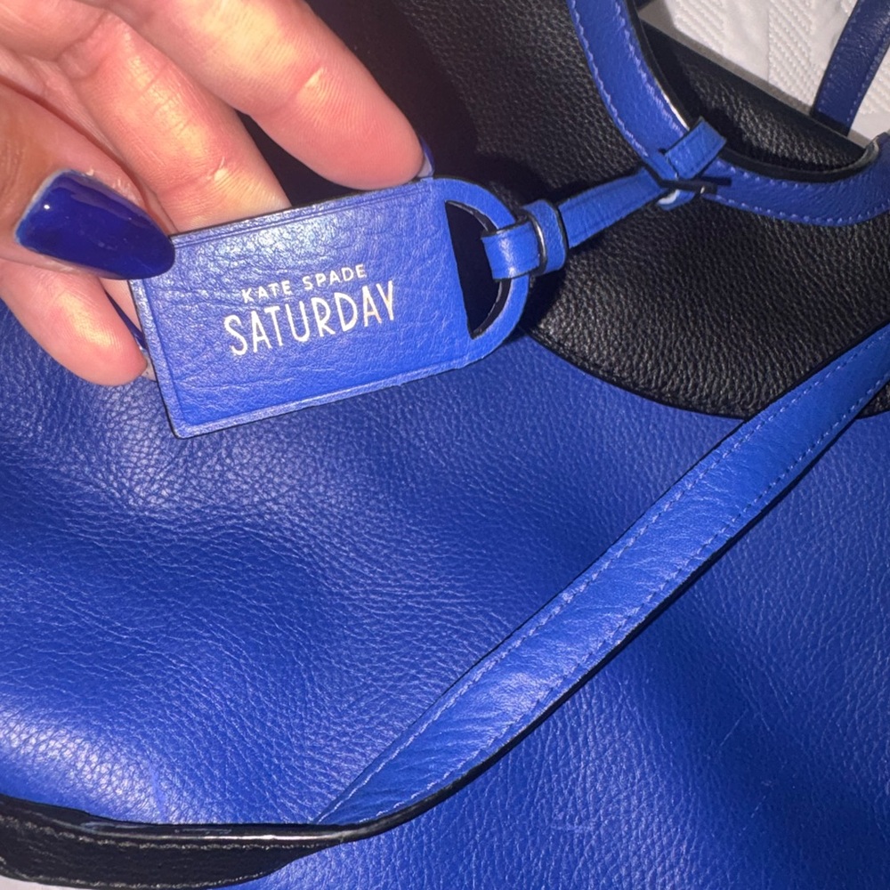 Kate spade Saturday , Stylish Black and Blue Women's leather  Bag - Picture 5 of 16